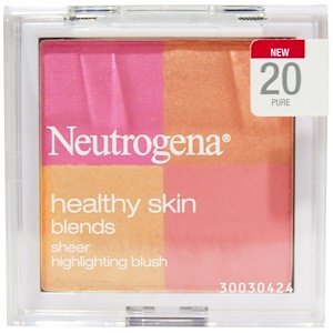Neutrogena, Здоровая кожа, настоящие яркие румяна, 20 Pure, 0,30 унции (8,48 г)