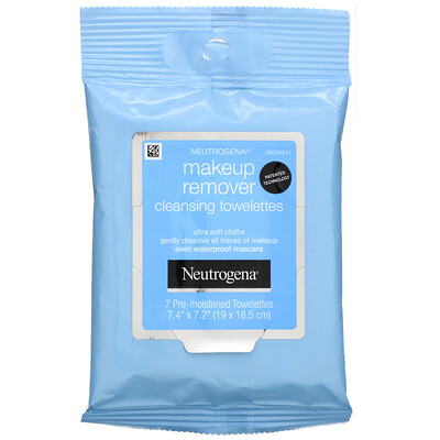 Neutrogena Makeup Remover Cleansing Towelettes, 7 Pre-Moistened Towelettes