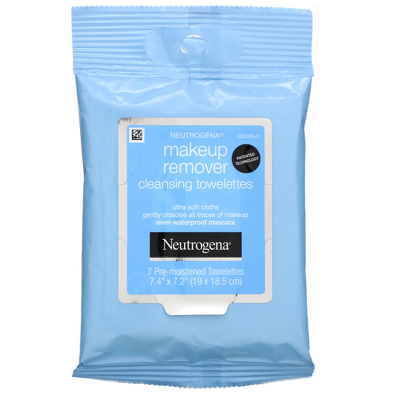 Neutrogena, Makeup Remover Cleansing Towelettes, 7 Pre-Moistened ...