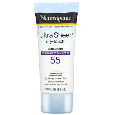 Купить Neutrogena Ultra Sheer, солнцезащитное средство с текстурой «сухое прикосновение», SPF 55, 88 мл (3, 0 жидкой унции)
