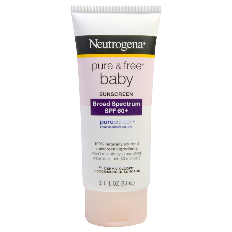 Neutrogena, Pure & Free Baby Sunscreen, SPF 60+, 3.0 fl oz (88 mL) iHerb
