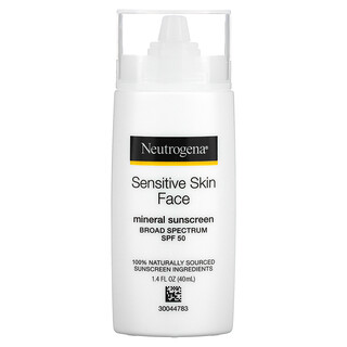 Neutrogena, Минеральное солнцезащитное средство для чувствительной кожи лица, SPF 50, 40 мл (1,4 жидк. Унции)