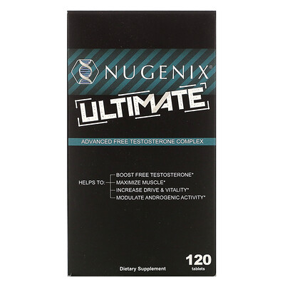 Nugenix Ultimate, Advanced Free Testosterone Complex, 120 Tablets