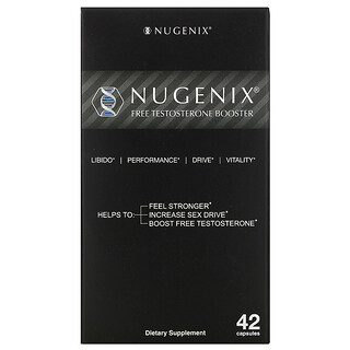 Nugenix, Free Testosterone Booster, 42 Capsules