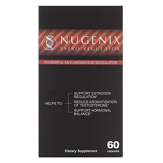 Nugenix, Estro-Regulator, мощный модулятор антиароматазы, 60 капсул