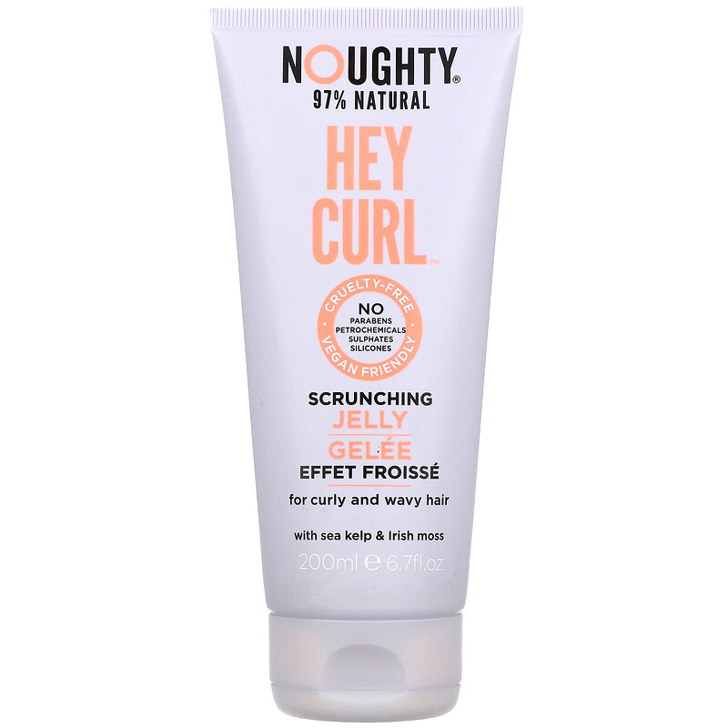 Noughty, Hey Curl, Scrunching Jelly, For Curly and Wavy Hair, 6.7 fl oz