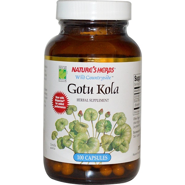 Nature's Herbs, Gotu Kola, 100 Capsules (Discontinued Item) 