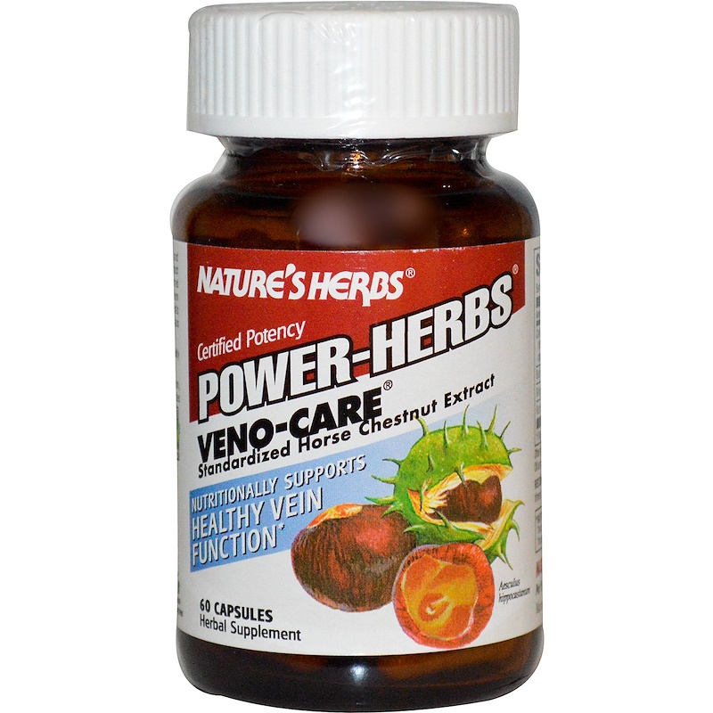 Nature's Herbs, PowerHerbs, VenoCare, 60 Capsules iHerb