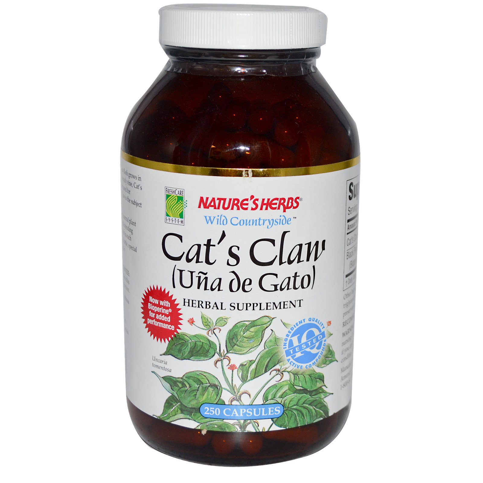 Nature's Herbs, Cat's Claw (Uña de Gato), 250 Capsules iHerb
