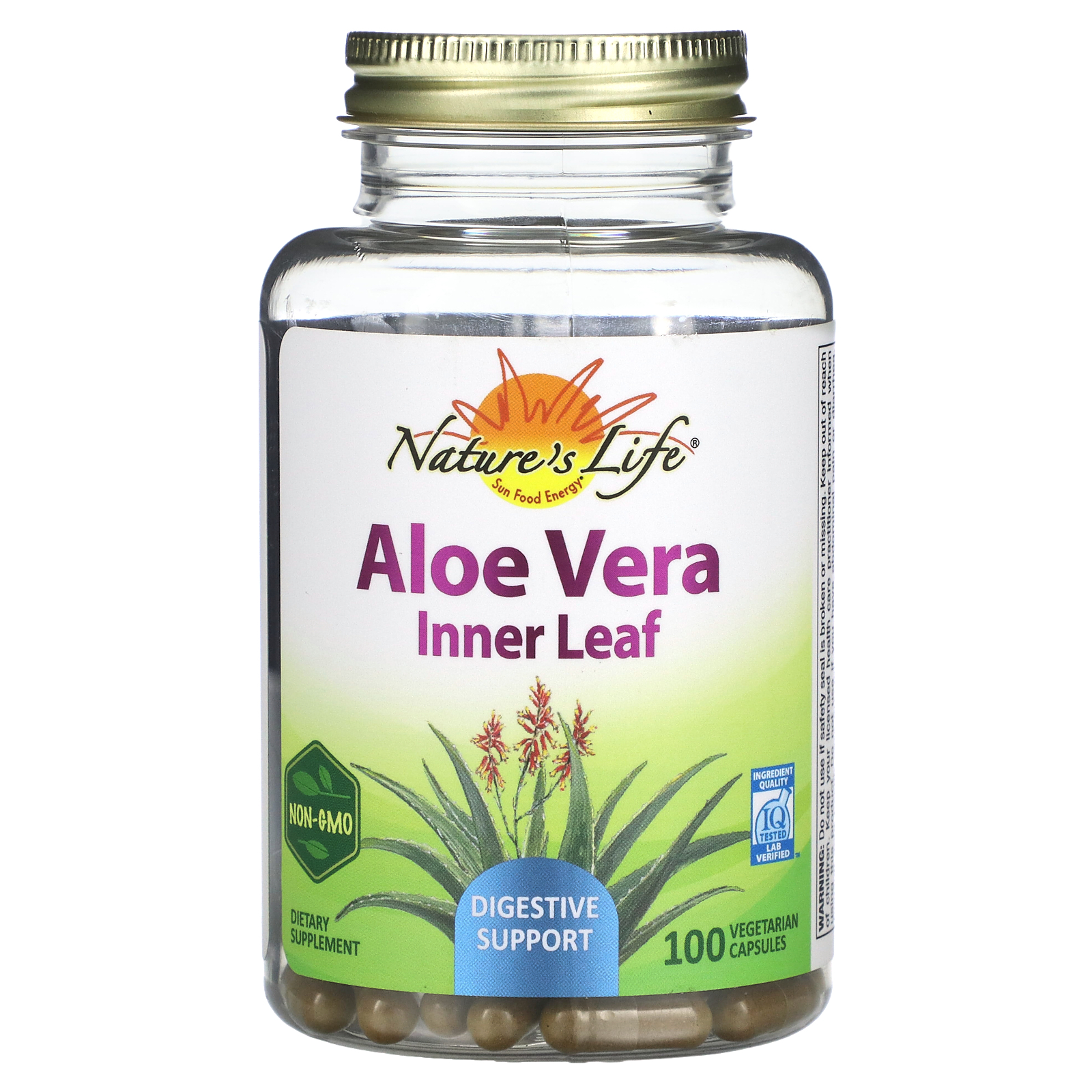 Nature's Herbs, Aloe Vera, Inner Leaf, 100 Vegetarian Capsules