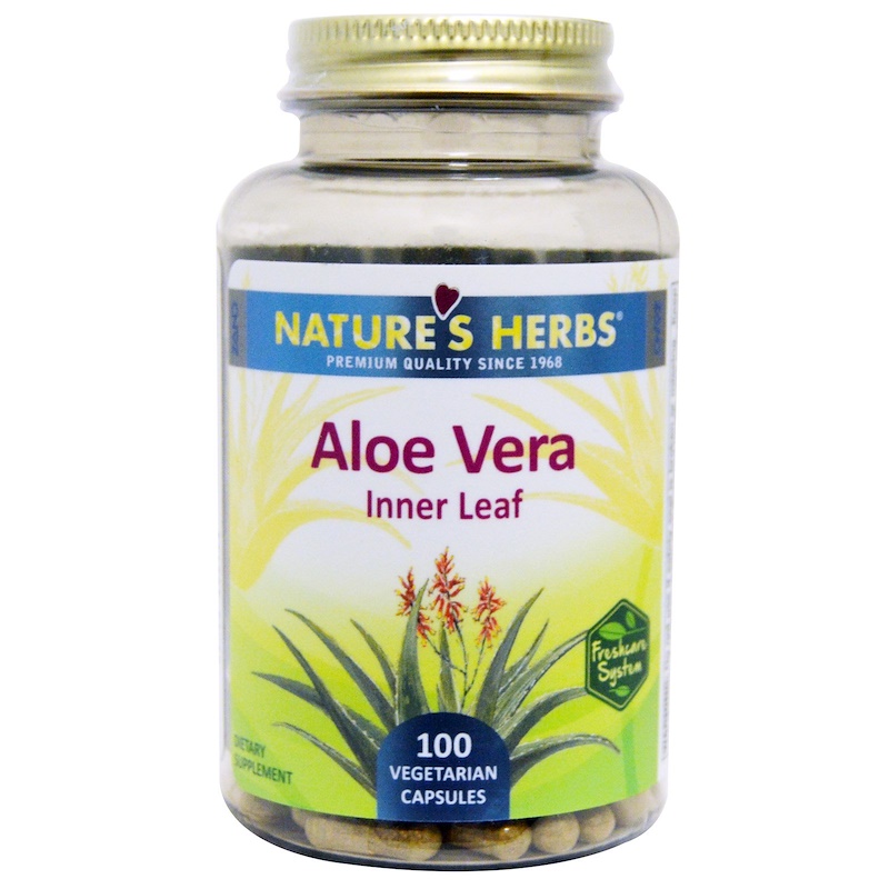 Nature’s Herbs, Aloe Vera, Inner Leaf, 100 Veggie Caps | Herbs Blog