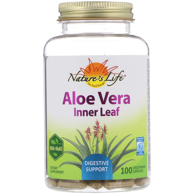 Natures Herbs Aloe Vera Inner Leaf 100 Vegetarian Capsules Iherb 2890