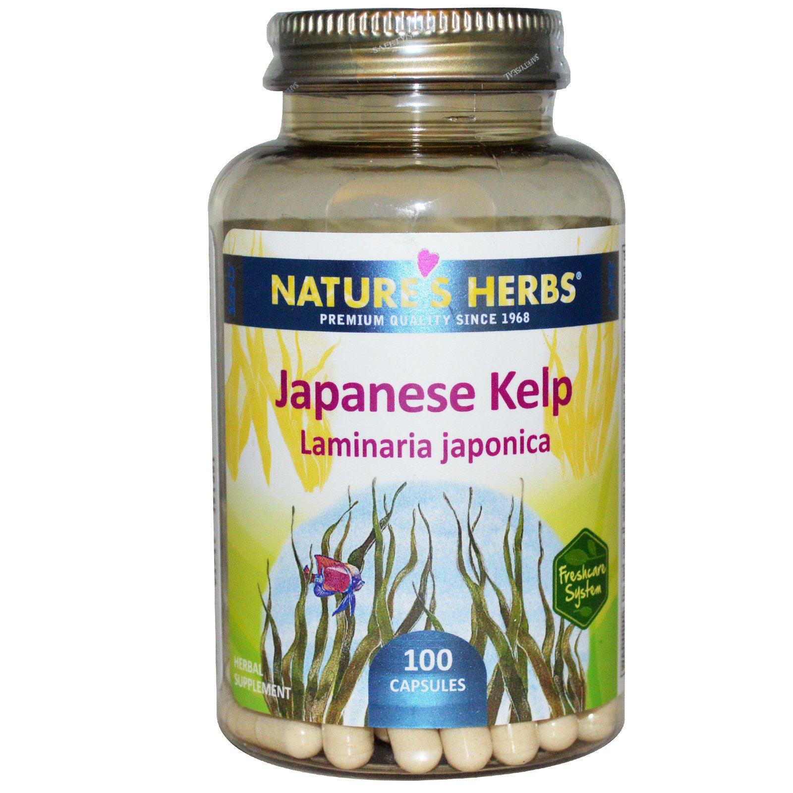 Nature S Herbs Japanese Kelp Laminaria Japonica 100 Capsules Iherb