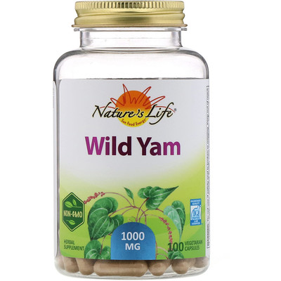 

Wild Yam, 1,000 mg, 100 Vegetarian Capsules