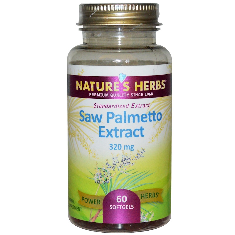 Nature's Herbs, Saw Palmetto Extract, 320 mg, 60 Softgels iHerb