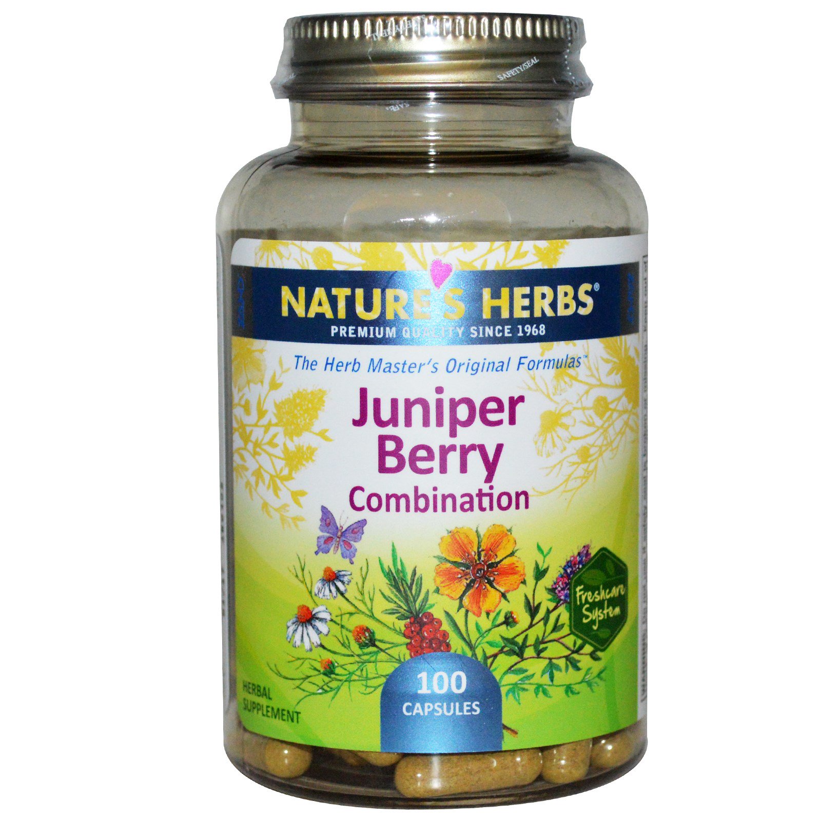 Nature's Herbs, Juniper Berry Combination, 100 Capsules iHerb