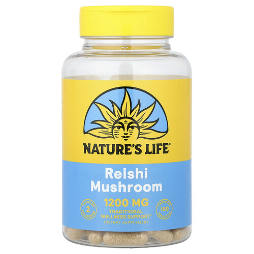 Nature's Life, Reishi Pilz, 100 Kapseln (600 mg pro Kapsel)