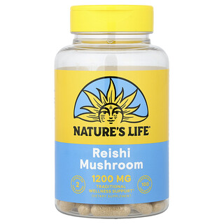 Nature's Life, Reishi Mantarı, 100 Vejetaryen Kapsül (Kapsül Başına 600 mg)