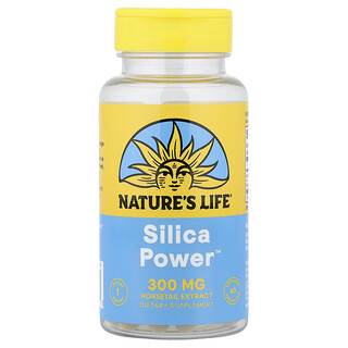 Nature's Life, Silica Power™, 300 mg, 60 cápsulas vegetales