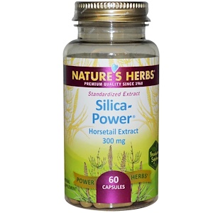 Купить Nature's Herbs, Кремний, 300 мг, 60 капсул  на IHerb