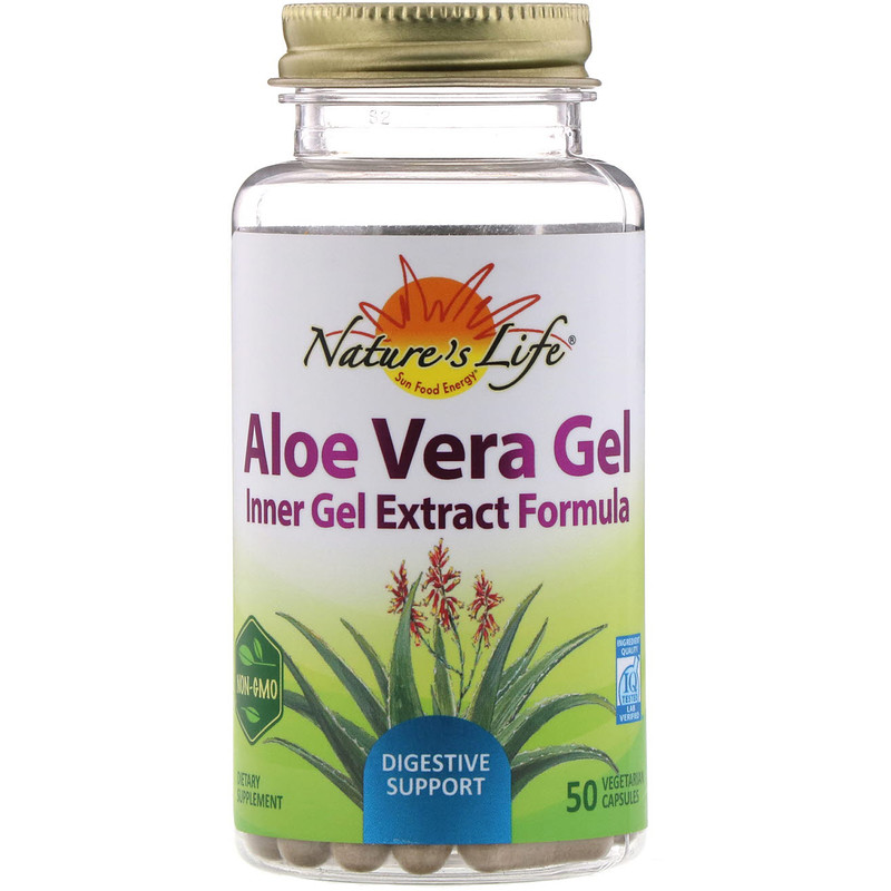 Nature's Life, Aloe Vera Gel, 50 Vegetarian Capsules iHerb
