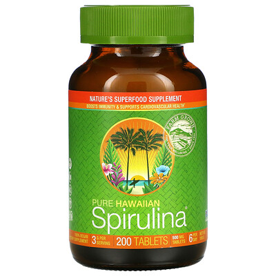 

Nutrex Hawaii Pure Hawaiian Spirulina, 200 таблеток