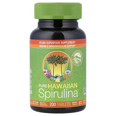 Pure Hawaiian Spirulina®, чиста гавайська спіруліна, 500 мг, 200 таблеток