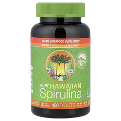 Pure Hawaiian Spirulina®, чиста гавайська спіруліна, 500 мг, 400 таблеток