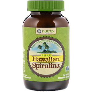 Nutrex Hawaii, Pure Hawaiian Spirulina, 500 mg, 400 Tablets (200 g)