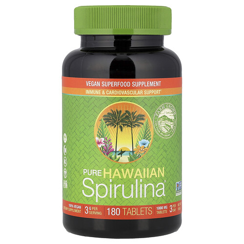 Nutrex Hawaii, Pure Hawaiian Spirulina®, reine hawaiianische Spirulina®, 1.000 mg, 180 Tabletten