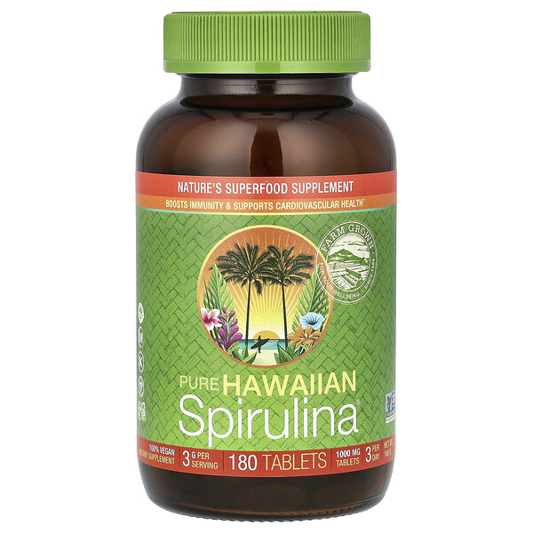 Nutrex Hawaii Pure Hawaiian Spirulina®, 1,000 mg, 180 Tablets