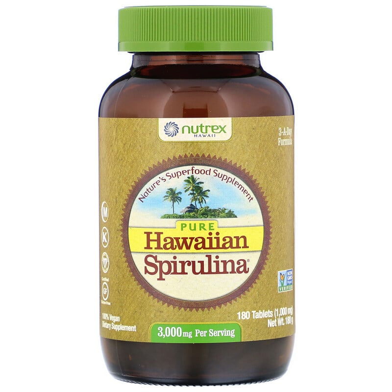 Nutrex Hawaii, Pure Hawaiian Spirulina, 3,000 mg Per Serving, 180