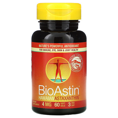 

Nutrex Hawaii BioAstin Hawaiian Astaxanthin 4 mg 60 Soft Gels