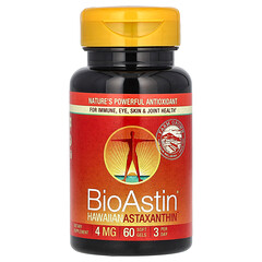 BioAstin®, гавайський астаксантин, 4 мг, 60 капсул
