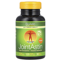 BioAstin®, JointAstin™, гавайський астаксантин, 120 веганських капсул