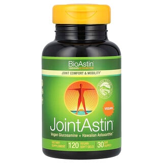 Nutrex Hawaii, BioAstin®, Hawaiian Astaxanthin, JointAstin™, 120 Kapsul Gel Lunak Vegan