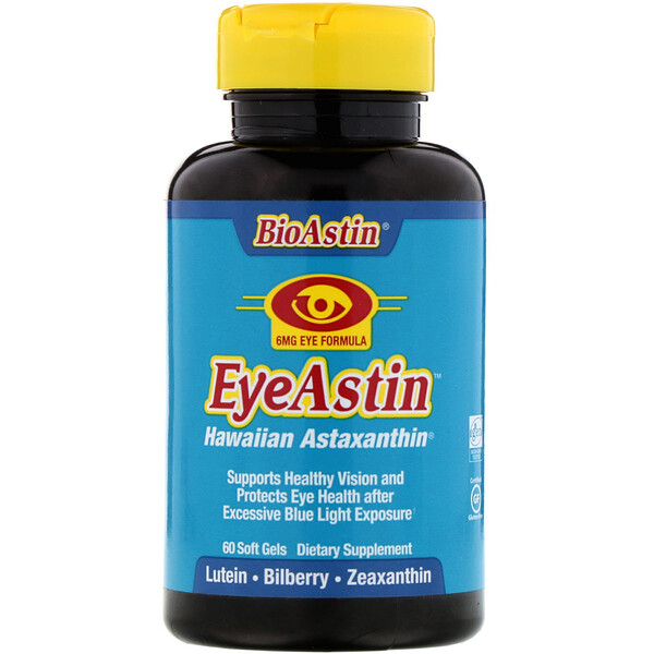 Nutrex Hawaii‏, EyeAstin, 60 כמוסות ג'ל