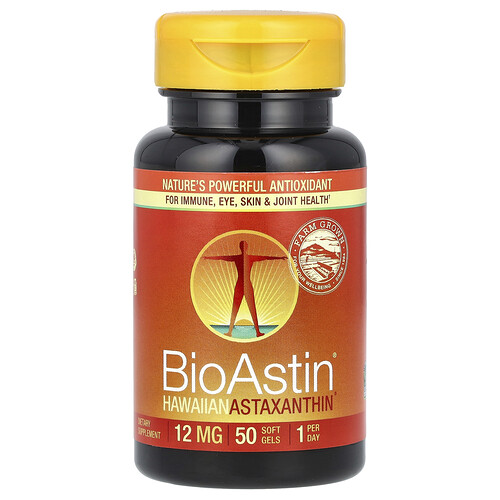 Nutrex Hawaii BioAstin®, Hawaiian Astaxanthin, 12 mg, 50 Soft Gels