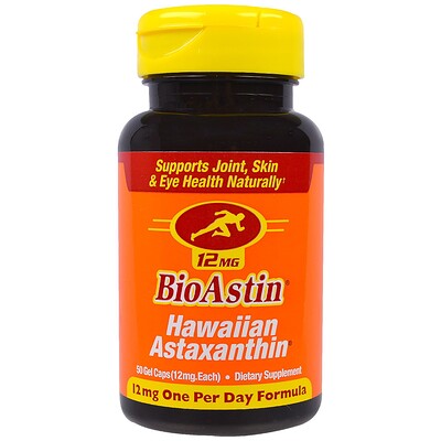 Nutrex Hawaii BioAstin, 12 мг, 50 капсул