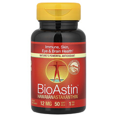 BioAstin®, Hawaiian Astaxanthin, астаксантин, 12 мг, 50 капсул