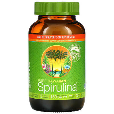 

Nutrex Hawaii Pure Hawaiian Spirulina Spearmint 1 000 mg 180 Tablets