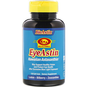 Отзывы о Нутрекс Хауайи, BioAstin, Eye Astin, Hawaiian Astaxanthin, 6 mg, 120 Soft Gels