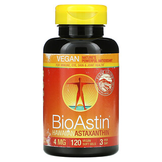 Nutrex Hawaii, BioAstin, 4 mg, 120 Vegane Soft Gels