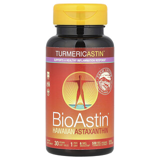 Nutrex Hawaii, Turmericastin™, Hawaiian Astaxanthin® BioAstin®, 30 cápsulas blandas veganas