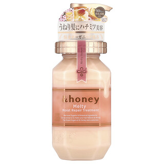 &honey, Tratamiento reparador Melty Moist, Miel de rosas dulces, 440 ml (14,9 oz)