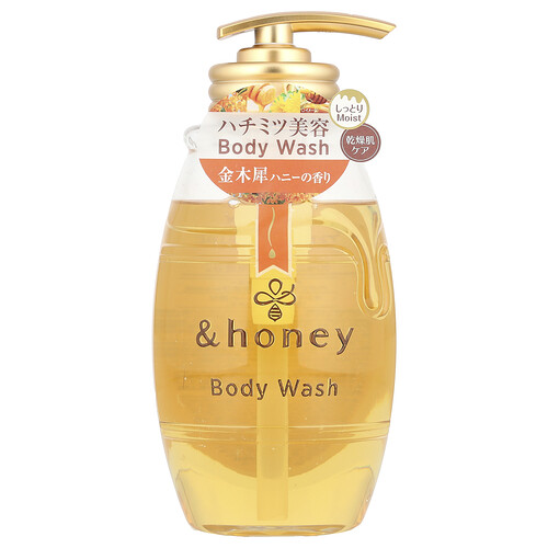 & Honey &honey, Deep Moist Gel Body Wash, Osmanthus Honey, 16.9 fl oz (500 ml)