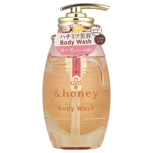 & Honey &honey, Melty Moist Gel Body Wash, Pure Rose Honey, 16.9 fl oz (500 ml)