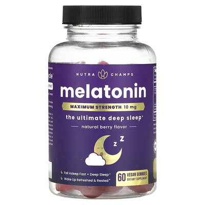 NutraChamps Melatonin Maximum Strength: A Sleep Support Supplement