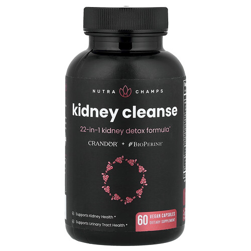 Nutrachamps Kidney Cleanse, 60 Vegan Capsules