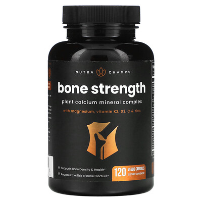 

NutraChamps, Bone Strength, 120 Veggie Capsules